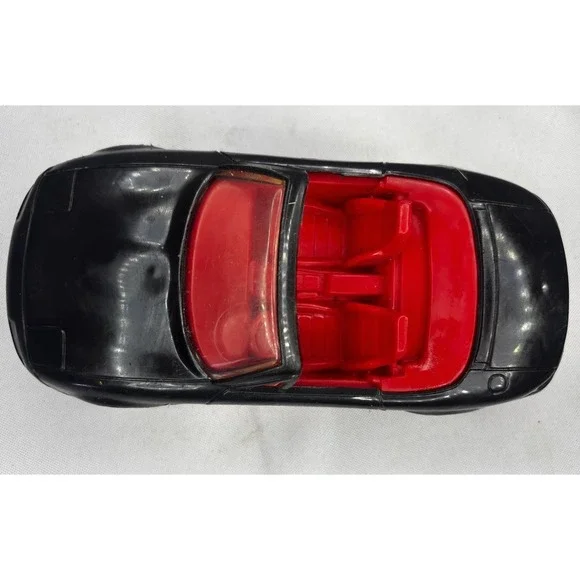 🚘Vintage TOOTSIETOY PLASTIC Mazda Miata 7" Black Convertible USA Toy - Picture 2 of 7